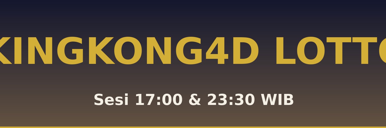 Kingkong4D Lotto Sorkam